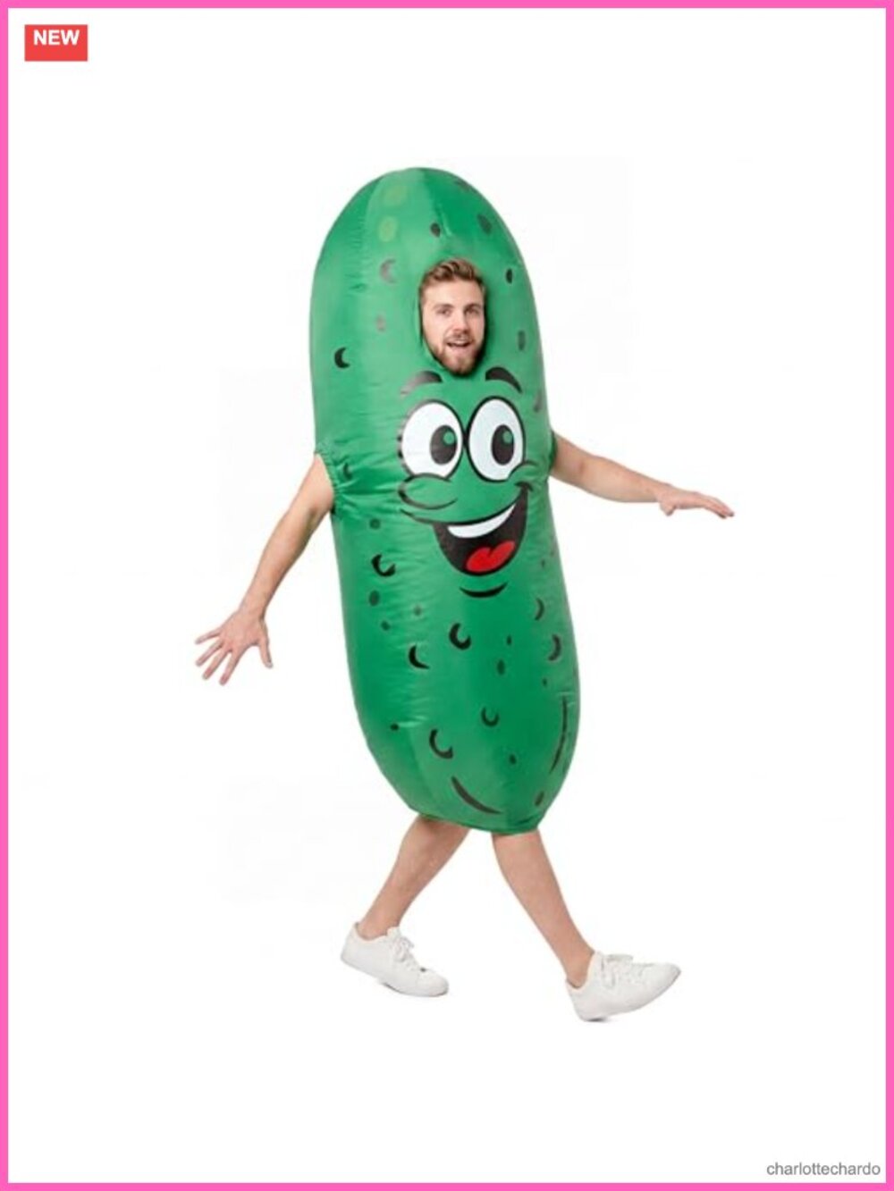 Adult Inflatable Pickle Costume Funny Halloween Cosplay Suit